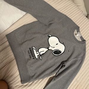 Snoopy crew sweatshirt never worn size large